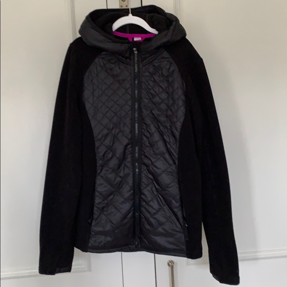 Athleta Girl Hooded Fleece Jacket, Size XL